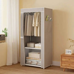 Wardrobe Hanging Shelf & Dustproof Storage Cabinet