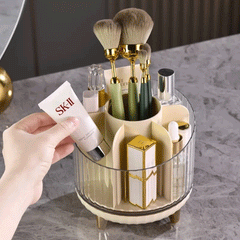 Rotating Desktop Makeup Brushes Organizer