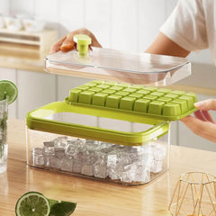 Button Press Ice Cube Tray