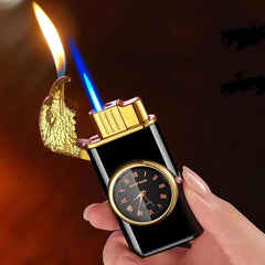 Eagle Head Double Flame Lighter Metal Torch Design