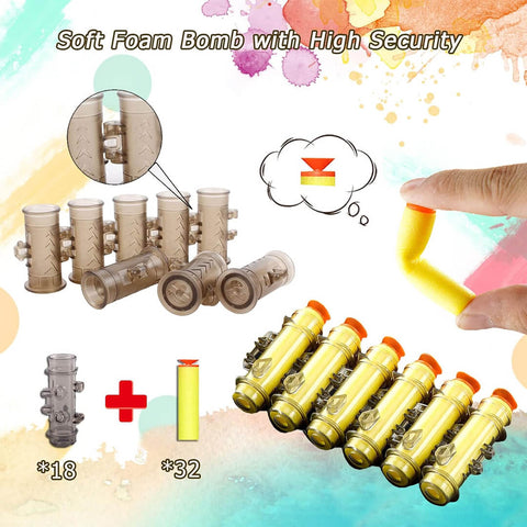 Soft Eva Bullets Glock Gun Toy