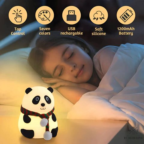 Cute Silicone Panda Lamp Night Light