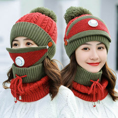 3-in-1 Women’s Winter Beanie Set