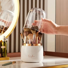 360° Luxury Rotating Makeup Brush Organizer