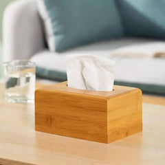 Bamboo Wooden Tissue Box