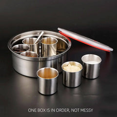 High Quality Steel 7 Grid Spice Box