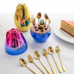 Luxury Rose Egg Stainless Steel Cutlery Set