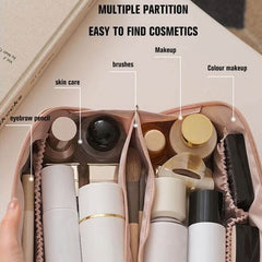 Portable Makeup Leather Bag