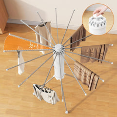 Double-Tier Cloth Stand with Aluminum Hangers