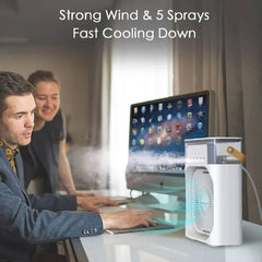 Portable Water Mist Fun Humidification Fan