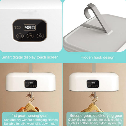 Portable Electric Clothes Dryer Machine With Hanger