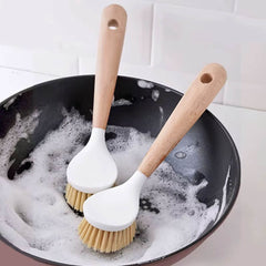 Wooden Handle Long Pot Cleaning Brush