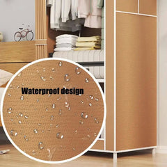 Wardrobe Hanging Shelf & Dustproof Storage Cabinet