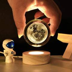 3D Glowing Crystal Ball Night Light