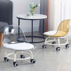 Transparent Heavy Duty Chair with Wheels