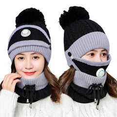 3-in-1 Women’s Winter Beanie Set