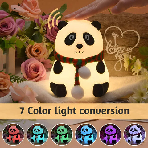 Cute Silicone Panda Lamp Night Light