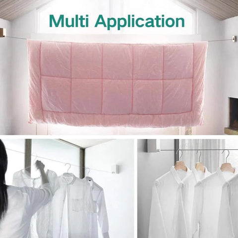 Telescopic Clothesline Wall Hanger
