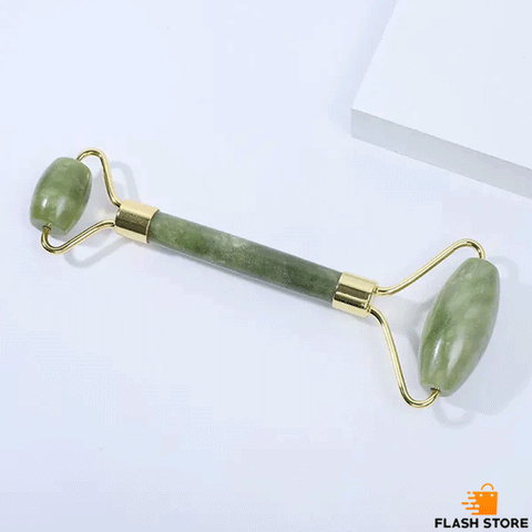 Green Jade Walter Roller Anti Aging Massager With Gua Sha