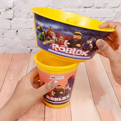 Snacks Bucket With Straw Cup