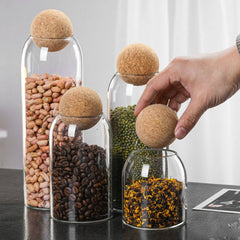 Ball Cork Glass Food Jars