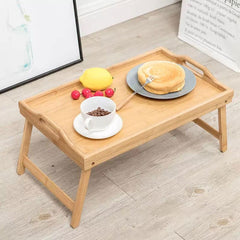 Portable Bamboo Bed Table Tray