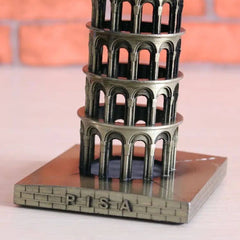 3D Metal Landmark Pisa Building Statue