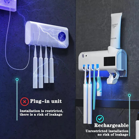 Electric Toothbrush Holder with UV Light