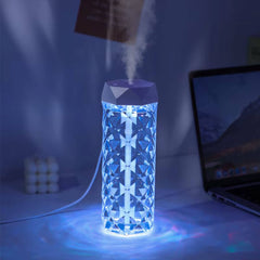 Crystal LED Humidifier Lamp