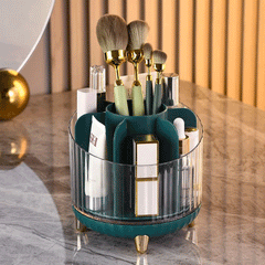 Rotating Desktop Makeup Brushes Organizer