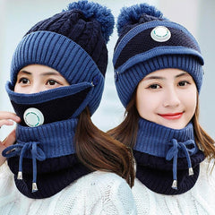 3-in-1 Women’s Winter Beanie Set