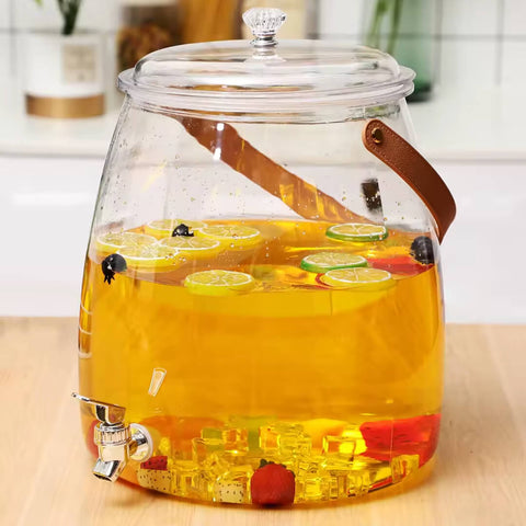 5.2L Beverage Dispenser with Spigot – Glass Pitcher