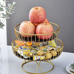 Modern Luxury Metal Fruit Basket