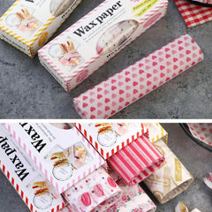 50Pcs Colorful Greaseproof Food Wrapping Paper