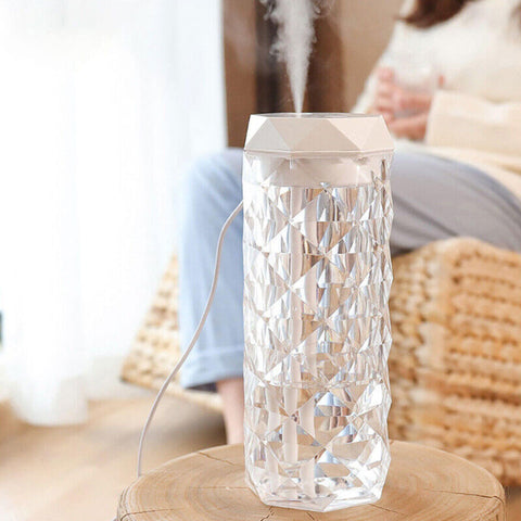 Crystal LED Humidifier Lamp