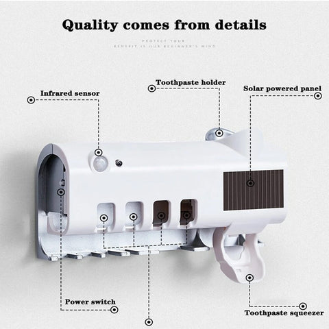 Electric Toothbrush Holder with UV Light