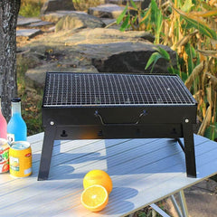 Foldable Tabletop Charcoal BBQ Grill Stainless