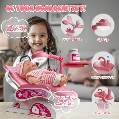 Realistic Dentist Playset for Kids
