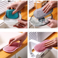 Double Sides Scrub Magic Dishwasher Sponge