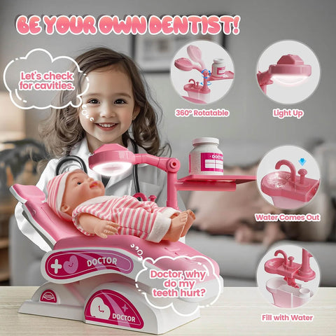 Realistic Dentist Playset for Kids