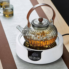 Borosilicate Teapot with Wooden Handle