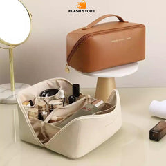 Portable Makeup Leather Bag