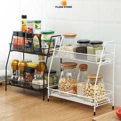 2 Layer Multi Purpose Iron Organizer Shelf