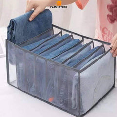 7 Compartments Pants Shirts Storage Clothes Box