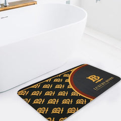 Printed Bath Mat Water Absorbent Non-Slip-D