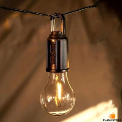 Rechargeable Hanging Bulb Light With 3 Modes