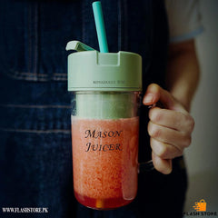 Mason Portable Mini Juicer Blender with Straw Cup