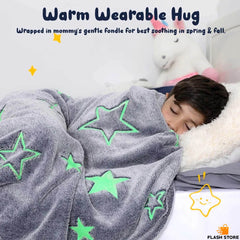 Glow In The Dark Throw Blanket For Kids