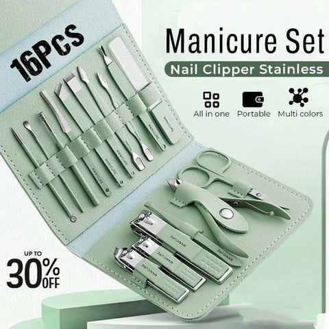 Portable 16 pcs Manicure Kit
