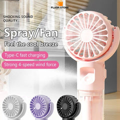 Rechargeable Mini Handheld Spray Fan